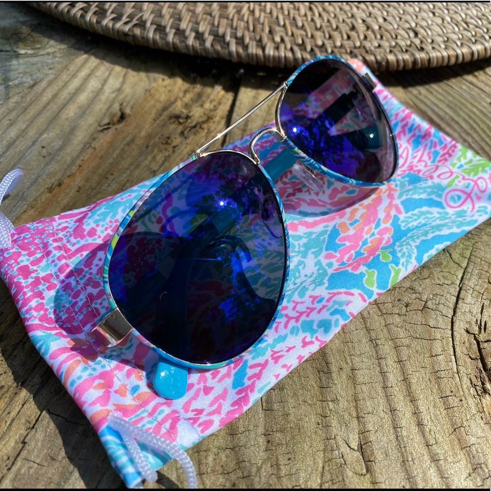 Lilly Pulitzer Aviator Sunglasses